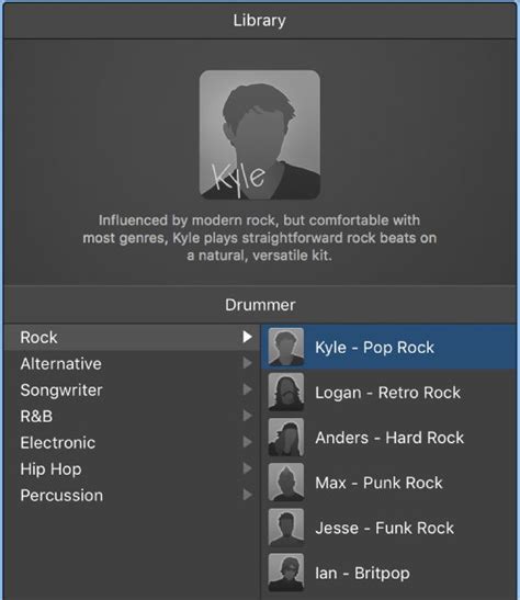 Overview Of Drummer In Logic Pro For Mac Drummer Logic Pro Logic Pro X