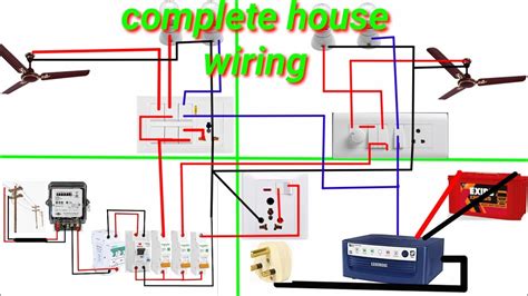 Complete House Wiring With Inverter Connection Single Phase Full