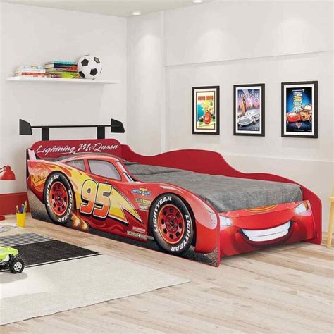 Cama Infantil Carros Farol Luz Led Original Disney Star Pura Magia