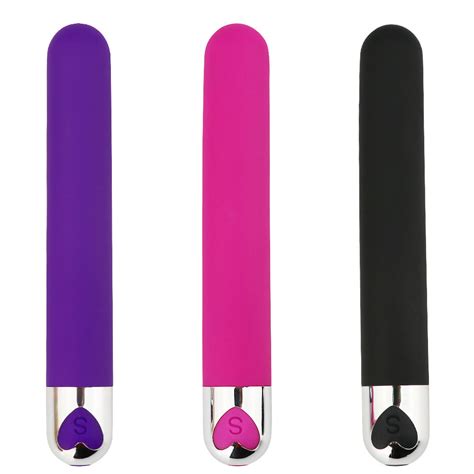 Rechargeable Slimline Bullet Vibrator Sex Toy For Women Men Couple