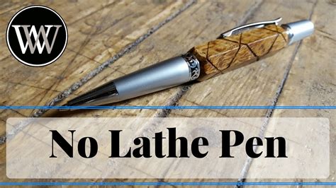 No Lathe Pen Challenge Hexagon Carved Pen Kit Hand Tool Woodworking