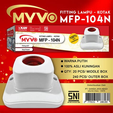 Jual Myvo Fitting Lampu Tempel Plafon Kotak Mfp N Piting Planet Led