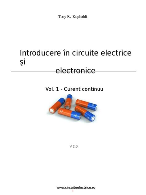 Pdf Introducere N Circuite Electrice I Electronice Vol Curent