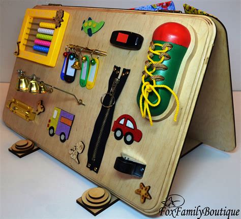 Busy Board Toy For Autism Wooden Busy Toy Sensory Board Latch