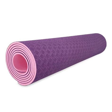 Tapete De Yoga Ecol Gico Material Tpe Antiderrapante Duas Cores Mm