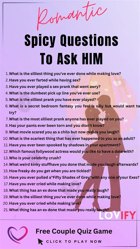 Spicy Questions To Ask Him Romantic Spicy Questions To Ask Your