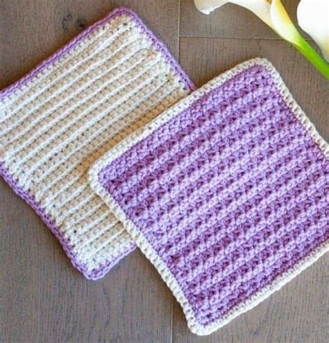 10 Marvelous Multipurpose Free Crochet Washcloth Patterns - CrochetKim™