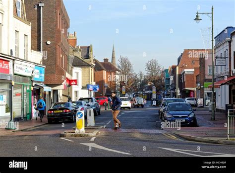 Egham town centre and high street Surrey Stock Photo - Alamy