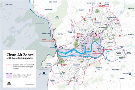 Map Reveals Boundaries Of Bristols Proposed Clean Air Zone