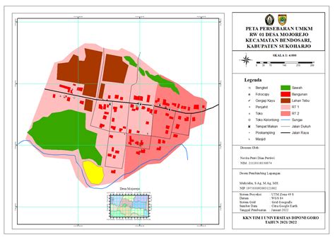 PEMBUATAN PETA PERSEBARAN UMKM DI WILAYAH RW 1 DESA MOJOREJO KKN