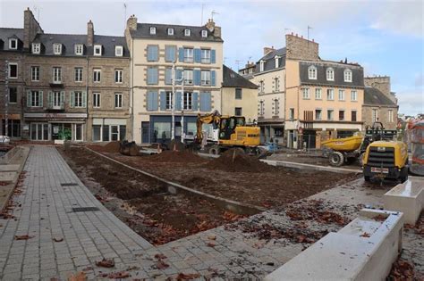 Le chantier de la place de la Grille à Saint Brieuc entre dans une