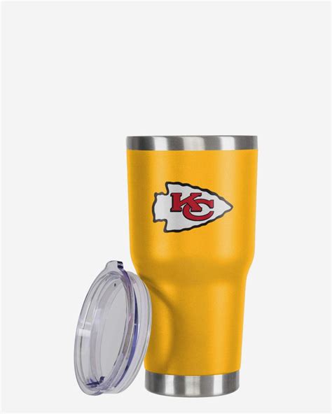 Kansas City Chiefs Yellow Team Logo 30 Oz Tumbler Foco