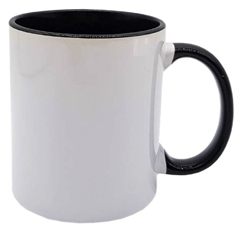 Caneca Alça e Interior Preta Live Porcelana 325ml P Sublimação