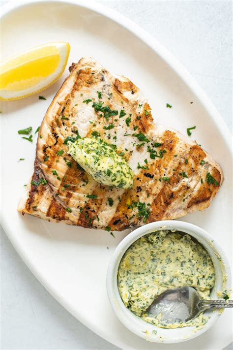 Grilled Swordfish with Lemon Butter - Kitchen Swagger