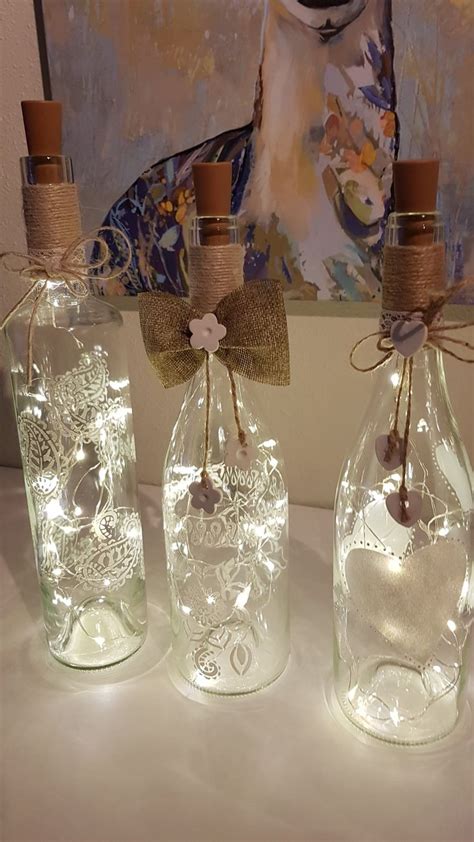 Pin De Marisa Barrag N En Botellas Decoradas Y Con Luces Decoraci N