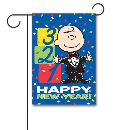 Buy Peanuts® Happy New Year Snoopy And Woodstock Garden Flag