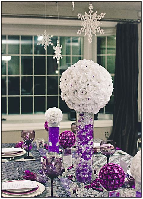 purple  silver wedding decorations  luxurious wedding