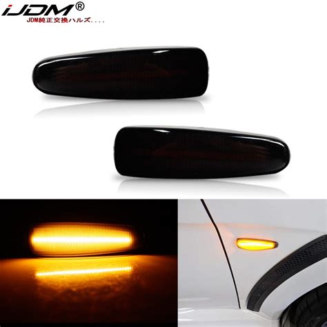 IJDM Car Amber Yellow Sequential Led Side Marker Light For Mitsubishi