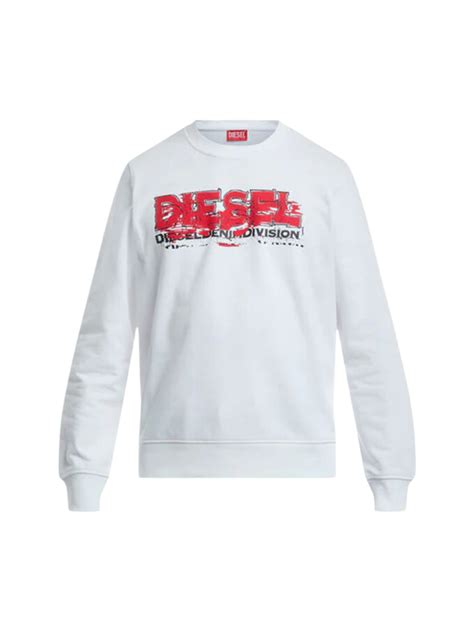 Diesel Sweater Ginn K40 Logo White Colt 45