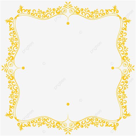 Golden Border Vector Hd PNG Images Golden Border Vector Borders