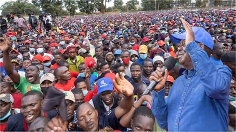 Live Raila Odingas Massive Rally At Ihura Stadium Muranga County