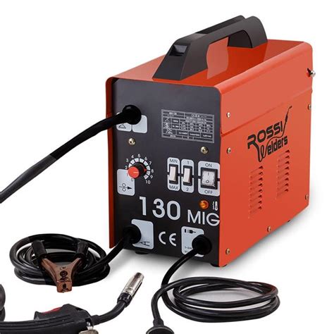 Rossi 130 Amp Mig Gas Gasless Welder Metal Inert Welding Machine Tool