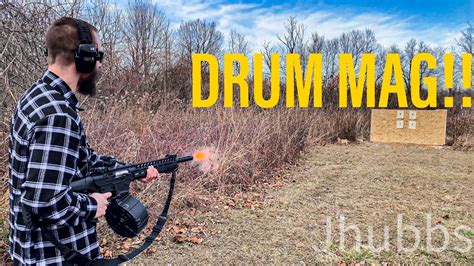 Semi Auto Shotgun Panzer Arms Ar 12 Drum Mag Youtube