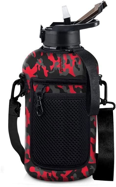 Half Gallon Red Camo Water Bottle Hydrojug Camo Sports Bottle Hydro Jug