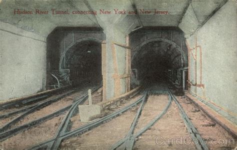 Hudson River Tunnel Connecting New York And New Jersey New York City