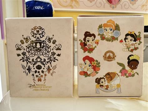 Disney Princess Chibi Mystery Pin Set At Shanghai Disney Resort