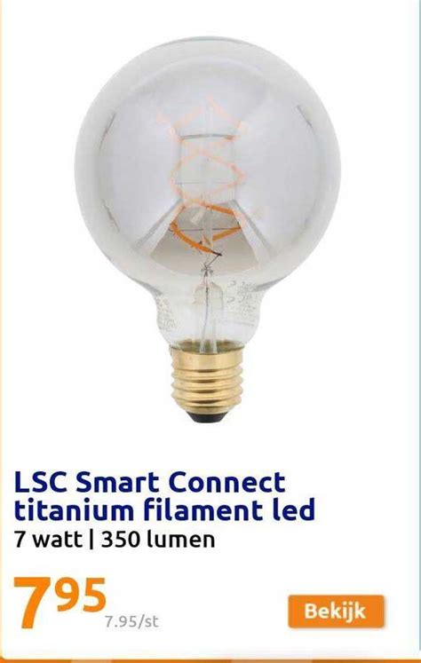 Lsc Smart Connect Titanium Filament Led Aanbieding Bij Action Folders Nl