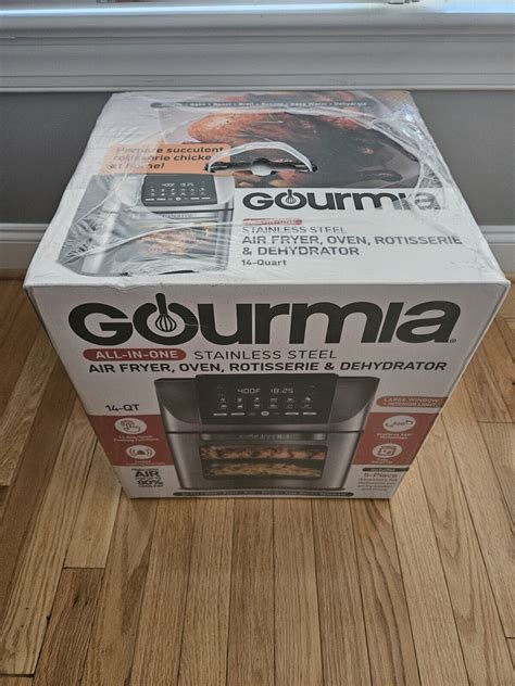 Gourmia Gaf1220 14 Qt All In One Air Fryer Oven 12 Cooking Functions Silver 195925515620 Ebay