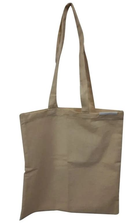 Handled Off White Loop Handle Cotton Bag Capacity 10 Kg Size