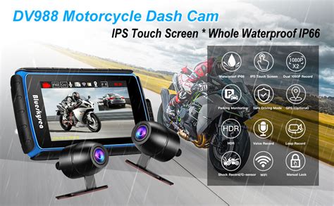 Blueskysea Dv Motorbike Dashcam Dashcams