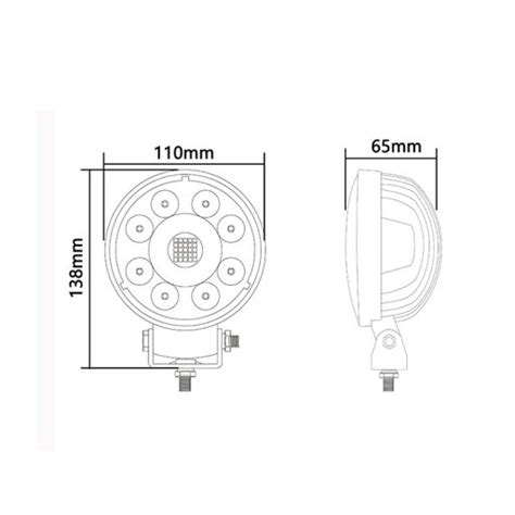 Phare Additionnel Led Rond Dispersion