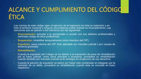 Código de ética del colegio de ingenieros del harol 1 pptx