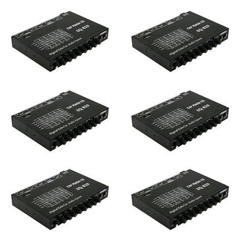 6X EQ-819 Car Equalizer Multifunctional Car Audio EQ Tuning Crossover
