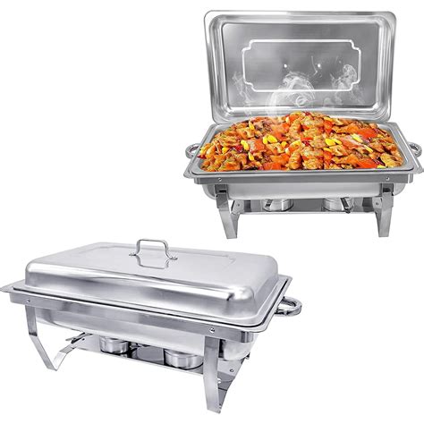 Jacgood Stainless Steel 8qt Chafing Dish Set Suitable For Parties