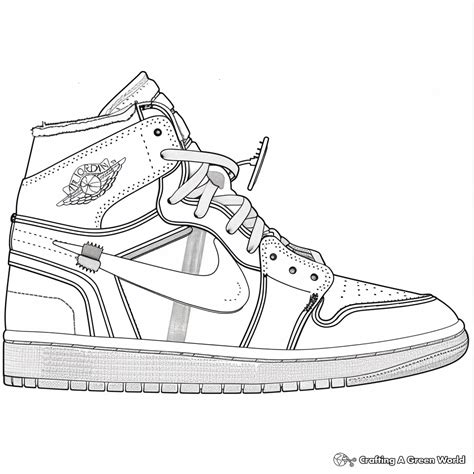 Nike Air Jordan 1 Coloring Pages - Free & Printable!