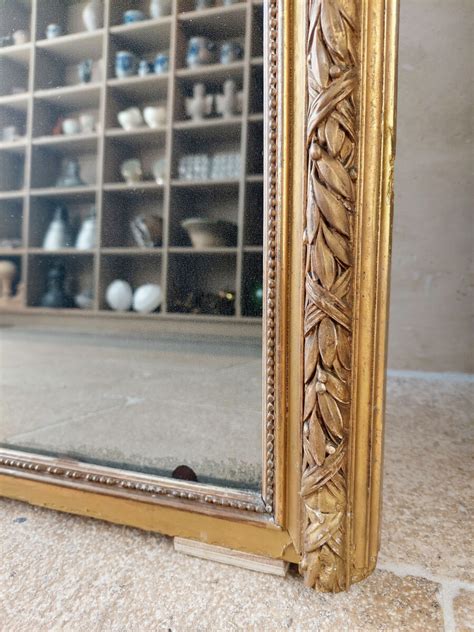 Pair Of Large Antique Amsterdam Gilded Penant Mirrors Piet Jonker