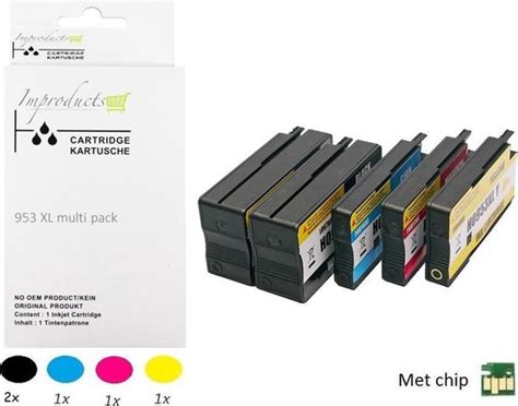 Improducts Inkt Cartridges Alternatief Hp 953 XL 953XL XXL Set