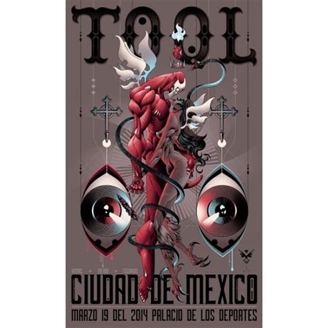 Tool Mexico Concert Poster By Alex Arizmendi Poster Cabaret