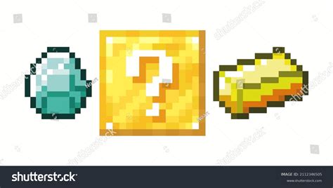 Minecraft Gold Nugget Pixel Art