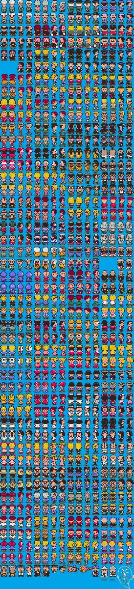 The Spriters Resource Full Sheet View Earthbound Mother 2 Npcs