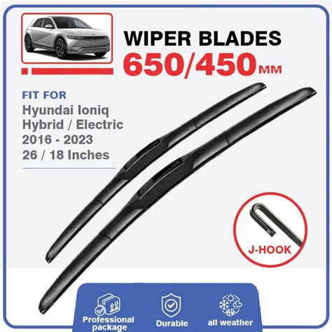 Front Wiper Blades For Hyundai Ioniq 2016 2023 5 Hybrid 2018 2020 2021