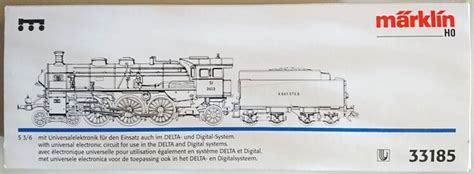 Märklin H0 33185 Steam locomotive with tender S 3 6 Catawiki