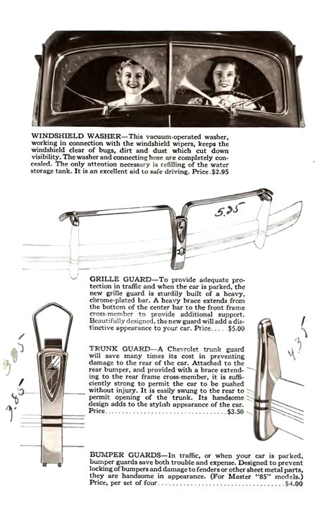 Genuine Chevrolet Accessories for 1940