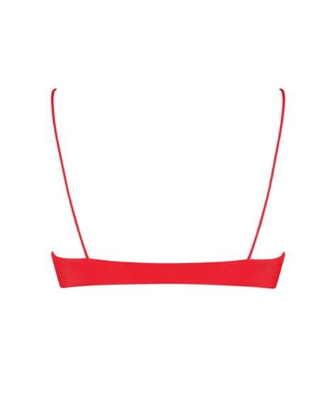 Red Minimal Bikini Minimal Crop Ark Swimwear