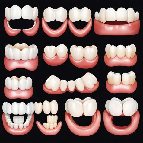 row  teeth  teeth  teeth premium ai generated vector
