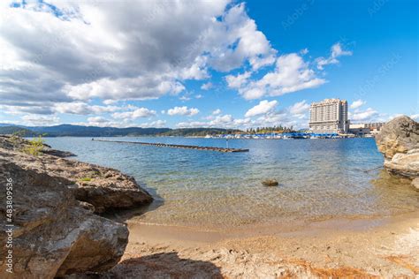 View From Tubbs Hill Beach Of The Lake Downtown Marina Resort City